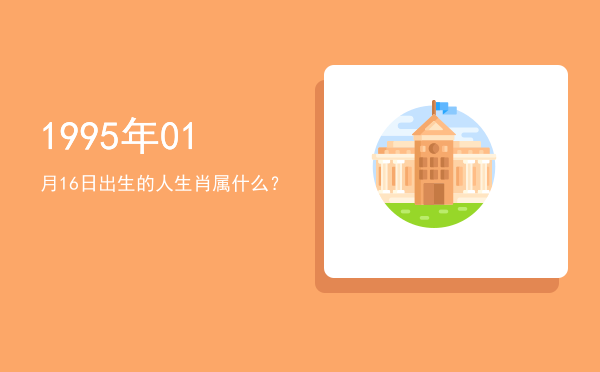 1995年01月16日出生的人生肖属什么?