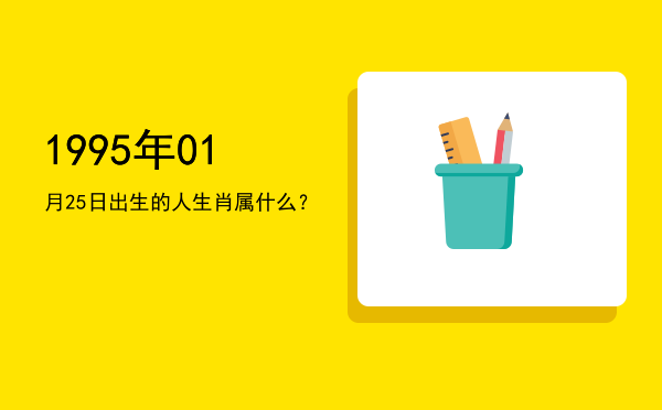 1995年01月25日出生的人生肖属什么?
