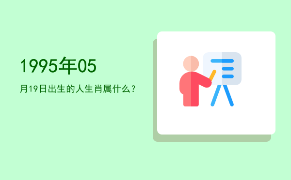 1995年05月19日出生的人生肖属什么?