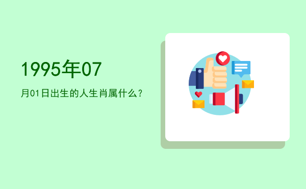 1995年07月01日出生的人生肖属什么?
