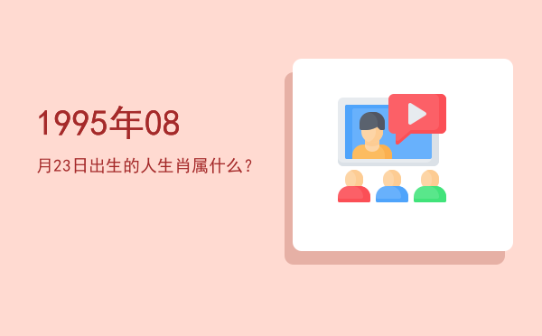 1995年08月23日出生的人生肖属什么?