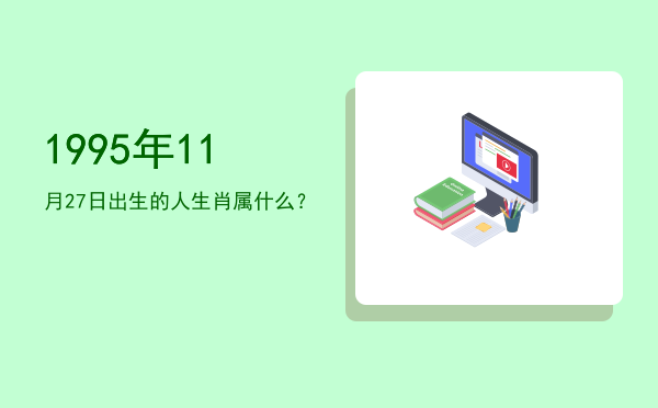 1995年11月27日出生的人生肖属什么?