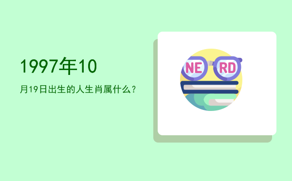 1997年10月19日出生的人生肖属什么?