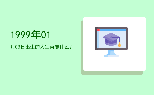 1999年01月03日出生的人生肖属什么?