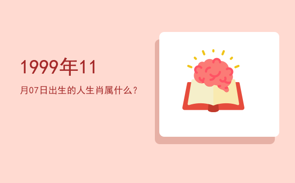 1999年11月07日出生的人生肖属什么?
