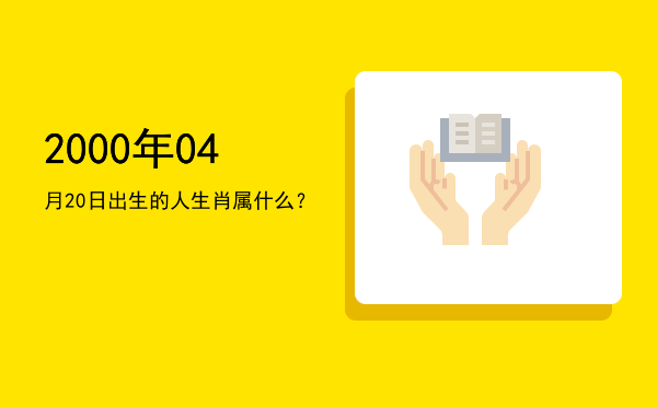 2000年04月20日出生的人生肖属什么?