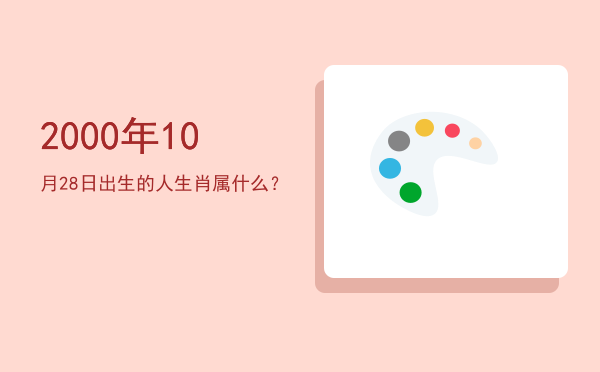 2000年10月28日出生的人生肖属什么?