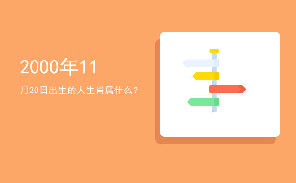 2000年11月20日出生的人生肖属什么?