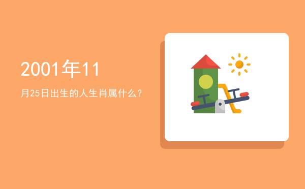 2001年11月25日出生的人生肖属什么?