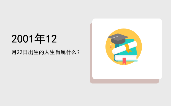 2001年12月22日出生的人生肖属什么?