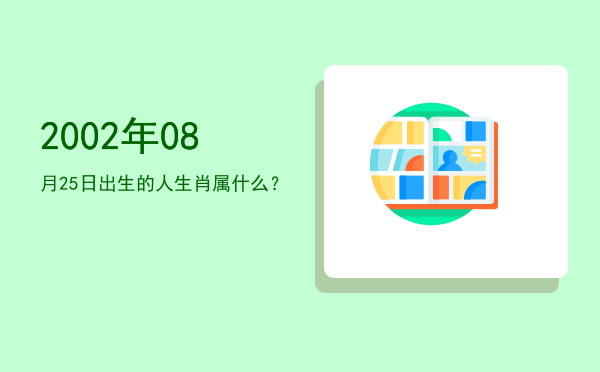 2002年08月25日出生的人生肖属什么?