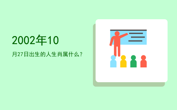 2002年10月27日出生的人生肖属什么?