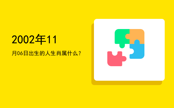 2002年11月06日出生的人生肖属什么?