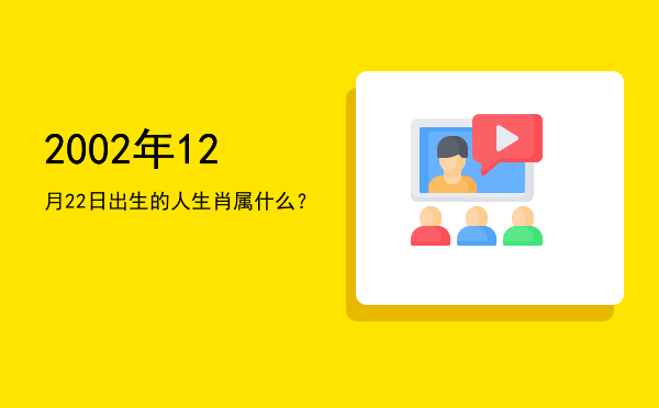 2002年12月22日出生的人生肖属什么?