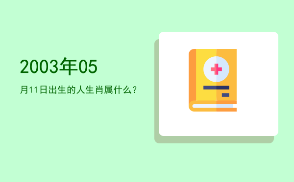 2003年05月11日出生的人生肖属什么?