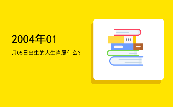 2004年01月05日出生的人生肖属什么?