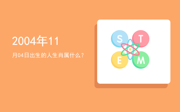 2004年11月04日出生的人生肖属什么?