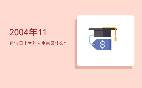 2004年11月13日出生的人生肖属什么?