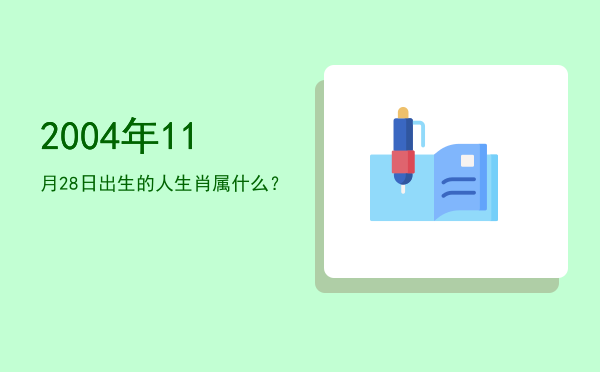 2004年11月28日出生的人生肖属什么?