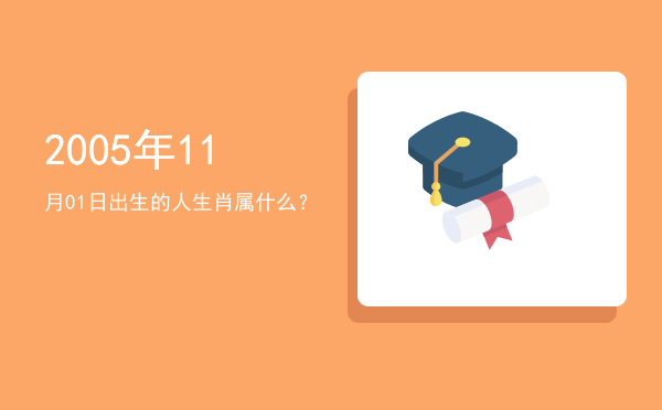 2005年11月01日出生的人生肖属什么?