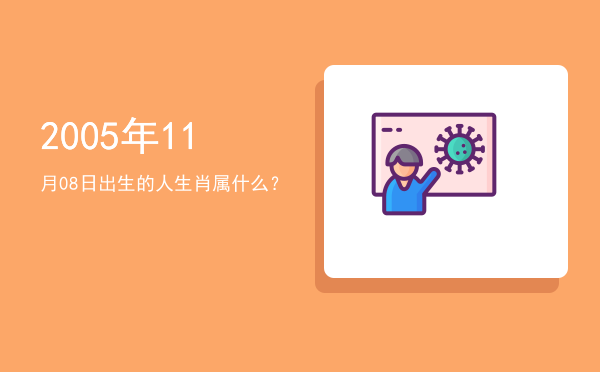 2005年11月08日出生的人生肖属什么?