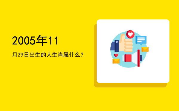 2005年11月29日出生的人生肖属什么?
