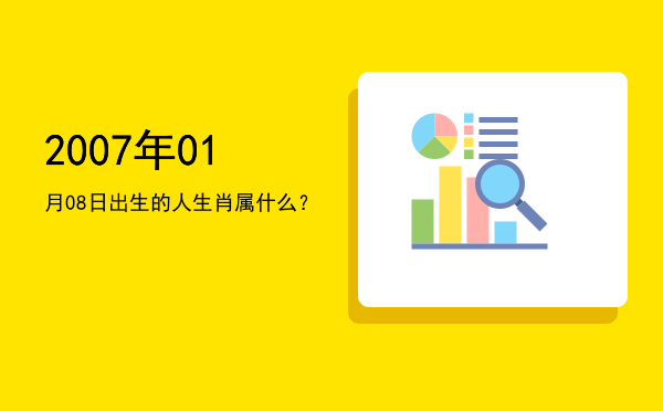 2007年01月08日出生的人生肖属什么?