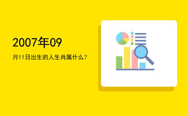2007年09月11日出生的人生肖属什么?