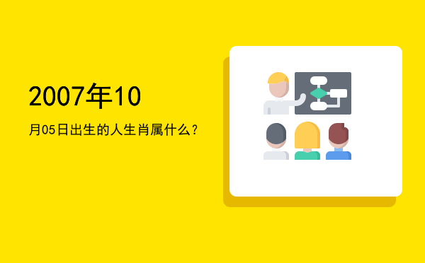 2007年10月05日出生的人生肖属什么?