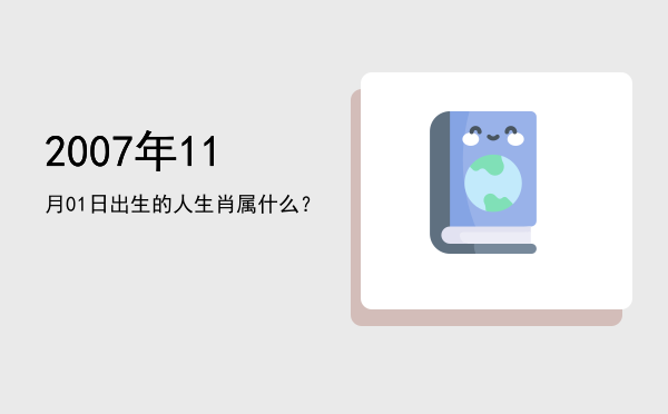 2007年11月01日出生的人生肖属什么?