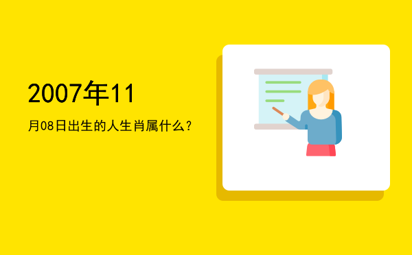 2007年11月08日出生的人生肖属什么?