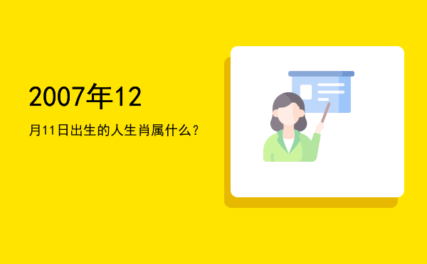 2007年12月11日出生的人生肖属什么?