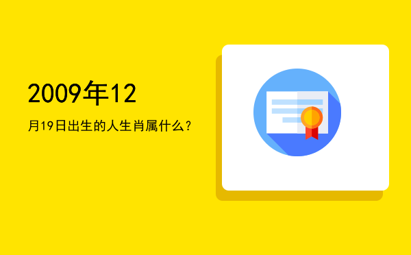 2009年12月19日出生的人生肖属什么？