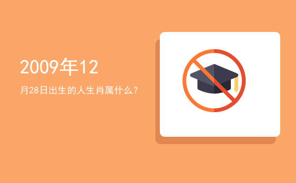 2009年12月28日出生的人生肖属什么?