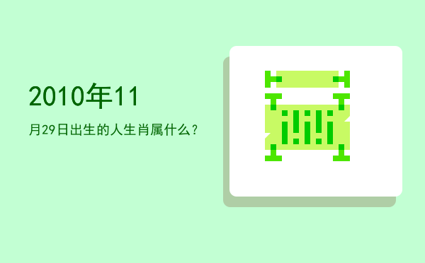 2010年11月29日出生的人生肖属什么?