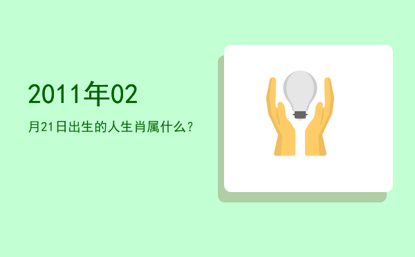 2011年02月21日出生的人生肖属什么?