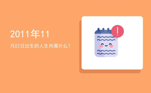 2011年11月22日出生的人生肖属什么?