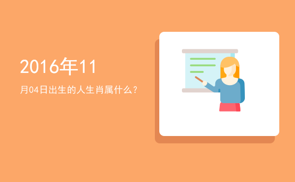 2016年11月04日出生的人生肖属什么?