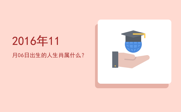 2016年11月06日出生的人生肖属什么?