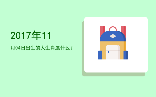 2017年11月04日出生的人生肖属什么?
