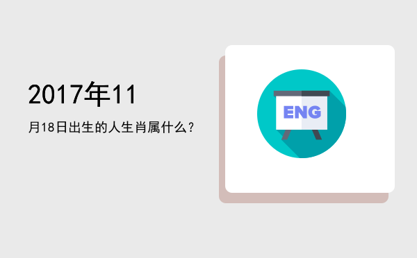 2017年11月18日出生的人生肖属什么?