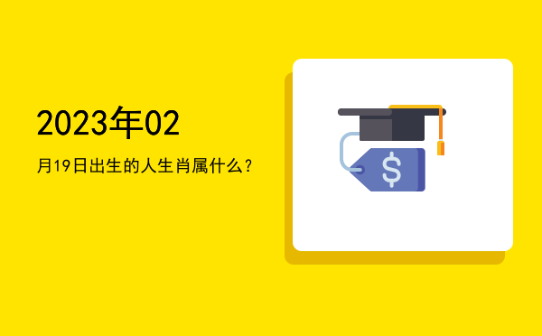 2023年02月19日出生的人生肖属什么?