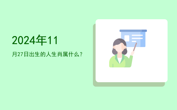 2024年11月27日出生的人生肖属什么?