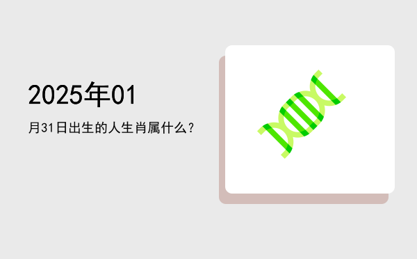 2025年01月31日出生的人生肖属什么?